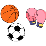 Uppblåsbar basketkorg, fotboll dartboard och boxningsring att testa!
